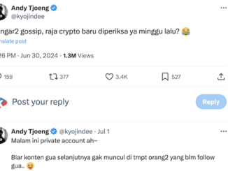 Unggahan akun Andy Tjoeng @kyojindee